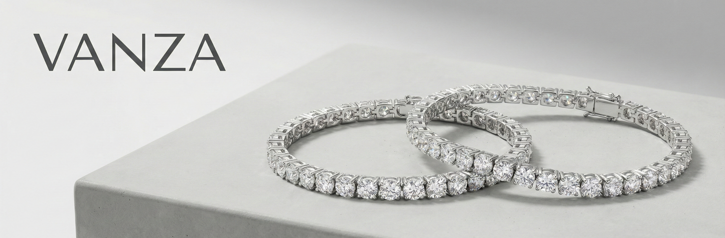 Vanza Tennis Bracelet • Sweat & Water Resistant